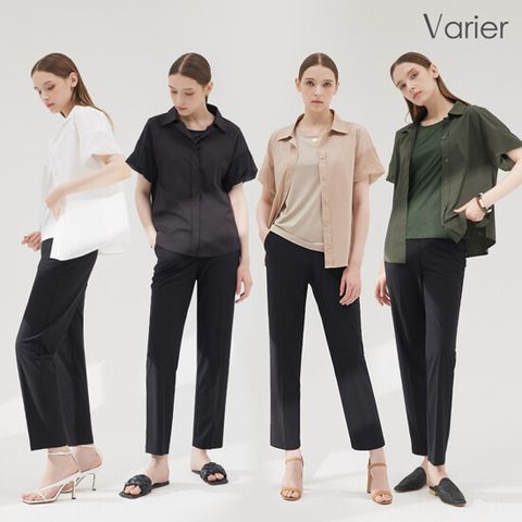 [VARIER]베리에 썸머블라우스+슬리브리스+팬츠 3종셋업
