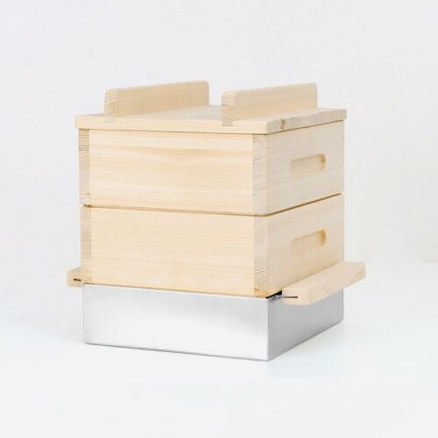 [카드 5%할인]로긴 편백 나무 찜 찜기 스텐 2단 물솥 세이로무시 물솥형 (인덕션 호환)