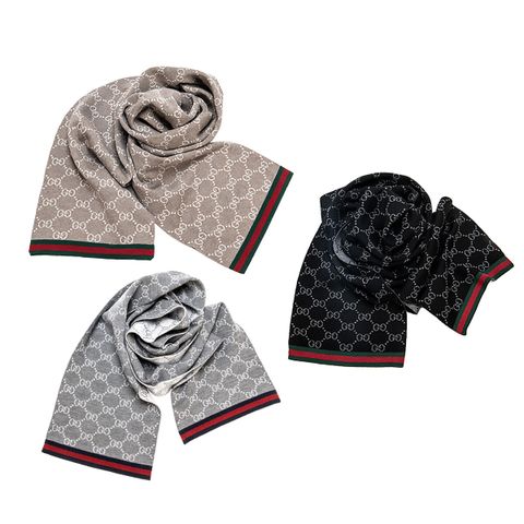 [카드 5%할인,일시불 할인](역시즌특가)구찌 울100 GG 웹 머플러(325806 3G206)