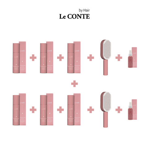 [국민5%할인][방송에서만] 르꽁뜨 퍼퓸 볼류머 더블세트 - 150ml 6개+50ml 2개+ 볼륨 브러쉬 2개 (s)