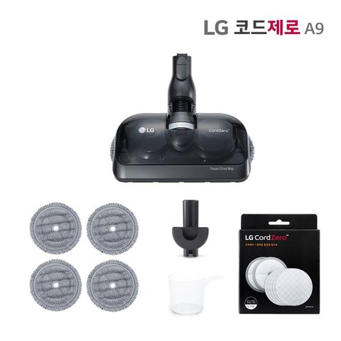 [LG]코드제로 A9 전용 물걸레키트 VNZ-PM02N (물걸레 브러시/장착홀더/물걸레4장/1회용 패드/1회용 청소 20매)
