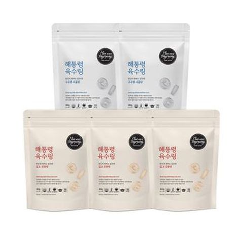 해통령 육수링 100알(깊고 진한맛 80gX3봉+구수한 사골맛 80gX2봉)