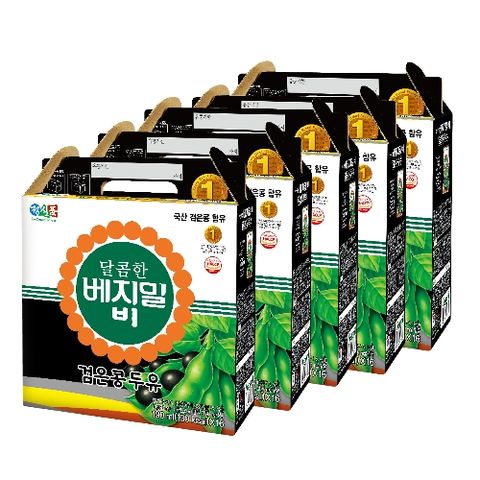 [베지밀] *달콤한 베지밀B 검은콩두유 190ml*80팩