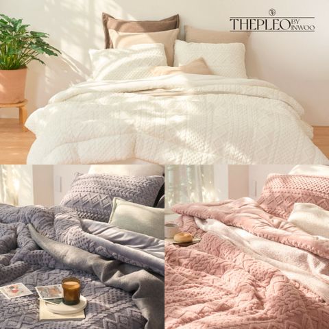 [삼성카드5%할인](균일가) 더플레오 니트극세사 베딩세트 (Q)