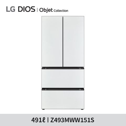 [삼성카드5%할인][LG](m)디오스 오브제 김치톡톡 491L 김치냉장고 Z493MWW151S