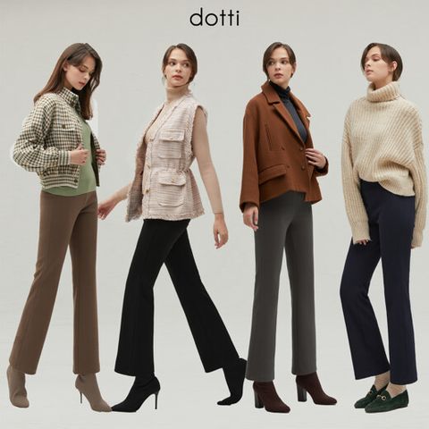 [도티 dotti] 도티 여성 세미 와이드 기모팬츠 4종 