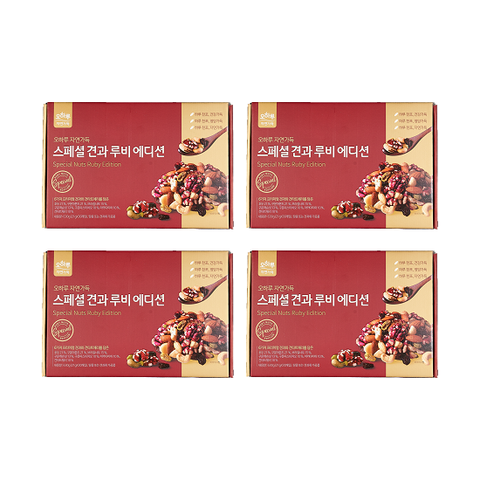 오하루 자연가득 스페셜 견과 루비에디션 4박스 (120봉)
