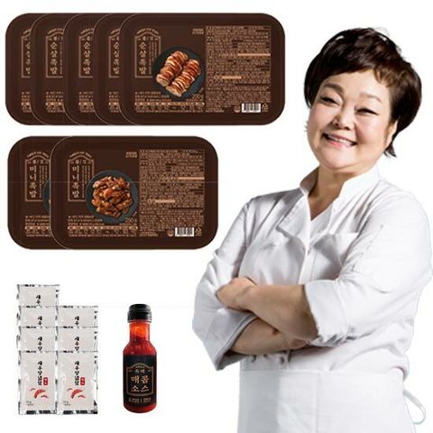 [삼성5%할인]빅마마 이혜정의 아주 맛있는 순살족발 5팩 + 미니족발 2팩 + 특제 매콤 소스 1병