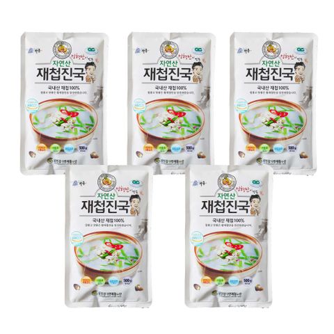 [섬진강자연재첩수산] 간편한 국내산 재첩국(500g) X 5팩