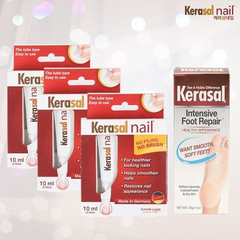[오직 방송에서만] 케라셀네일 손발톱영양케어세트 (본품 3개 + 풋크림 1개)