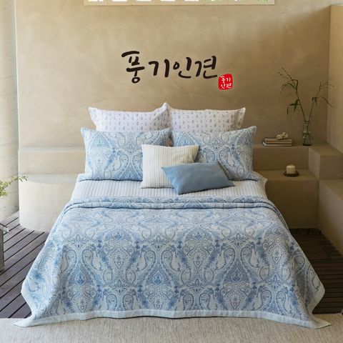 [삼성카드5%할인](자연감성)B2 풍기인견 페이즐리 침구세트 SK