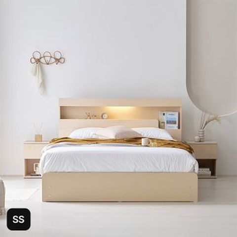 에넥스 엘레나 LED 유로탑 수납 침대 SS