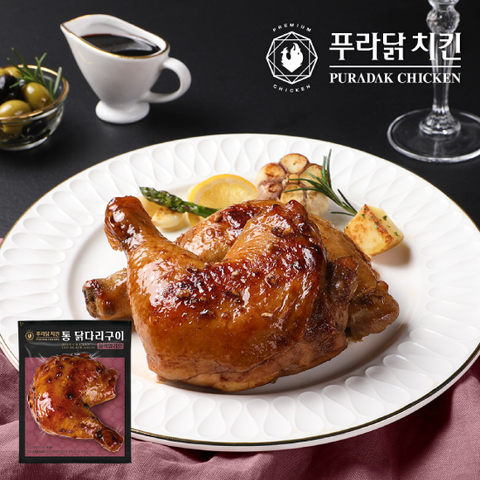 ■푸라닭 통닭다리구이 매콤악마2+블랙알리오2+파불로2