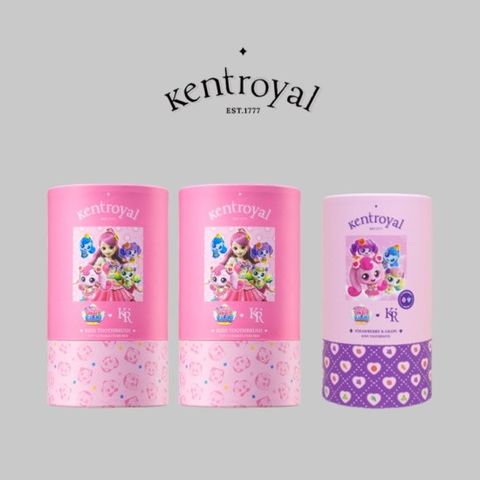○ 켄트로얄 캐치티니핑 믹스에디션 2통(칫솔 20개) + 치약 1세트(딸기2&포도2)