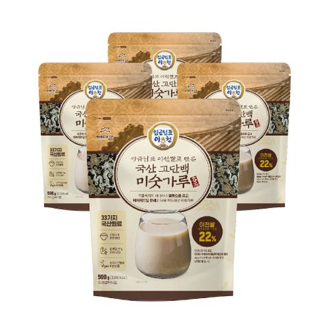 맛있는家 임금님표 이천쌀 국산 고단백 미숫가루 500g x 4봉