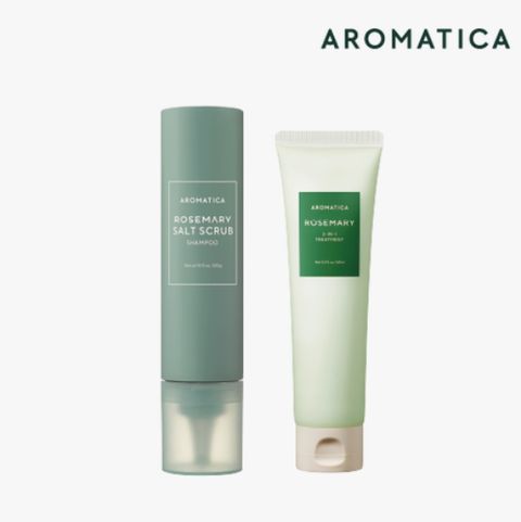 아로마티카 최신상 로즈마리 솔트 스크럽샴푸+트리트먼트