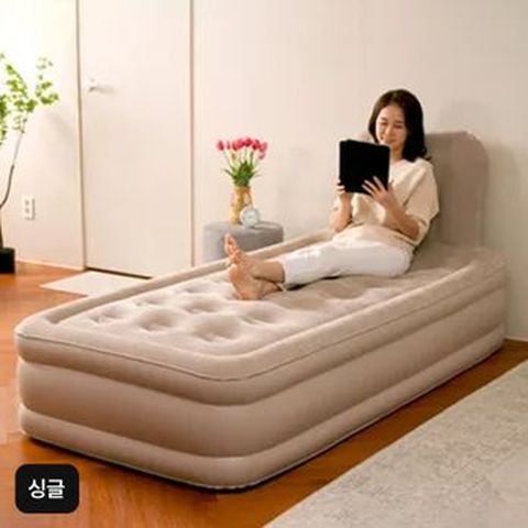 영국 고스(GOSS) 등받이 자동에어 침대 싱글
