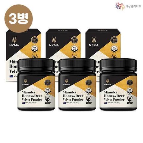[싱글] 녹용 마누카꿀 UMF 15+ (250g X 3병)