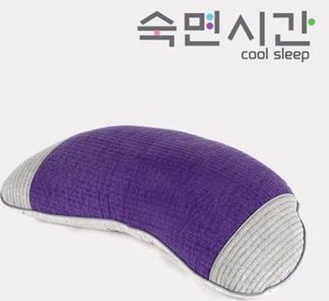 숙면시간 메밀베개 반달형(보라/파랑 택 1)