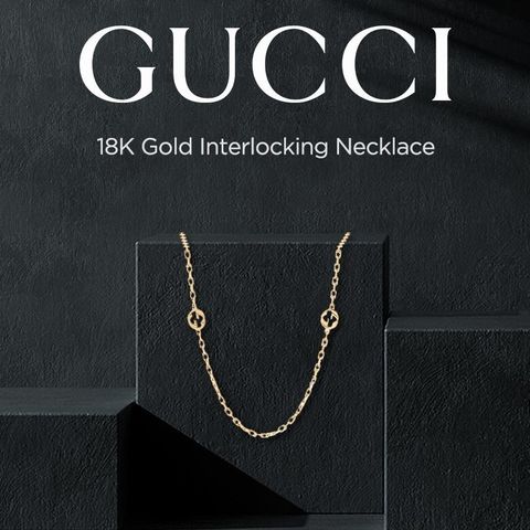 ◆ 18K GOLD 인터로킹 목걸이 (YBB629901001)