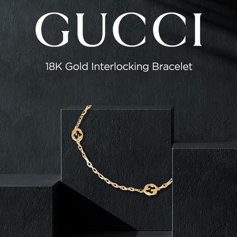 △ 18K GOLD 인터로킹 팔찌 (YBA629904001)