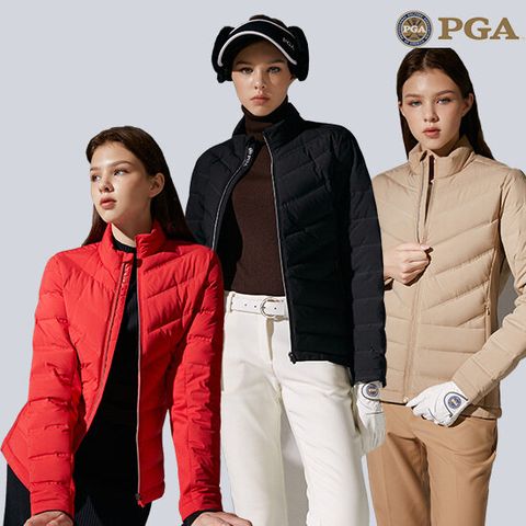 [카드 5%할인](역시즌최종가격) PGA 경량다운재킷 (여)