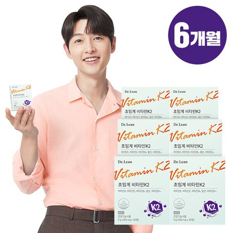 (최신 뼈건강) 닥터린 초임계 비타민 K2 6박스
