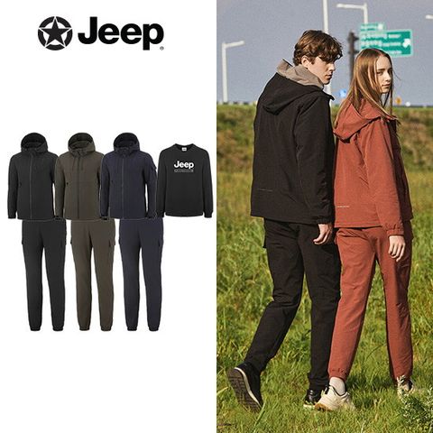 B JEEP 남성 24FW 트랙수트 2종 + 기모 티셔츠 1종
