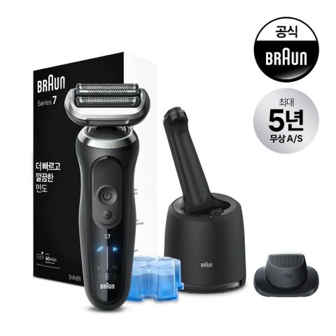 [우리카드5%할인]브라운 면도기 시리즈7 72-N7200cc 블랙