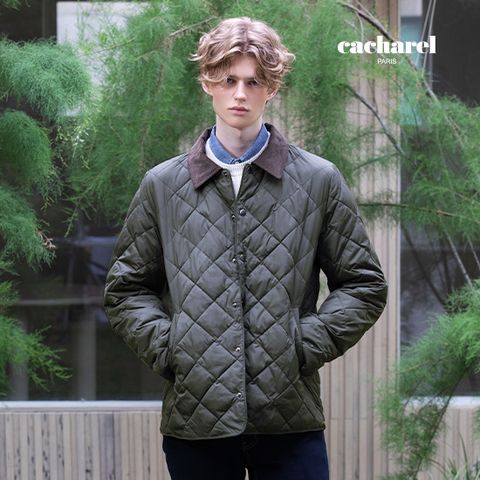 [온플] 까사렐 24FW 남성 코듀로이 퀼팅점퍼