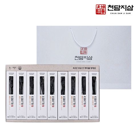 천담지삼 6년근 홍삼정과 세트(6년근 9개입)