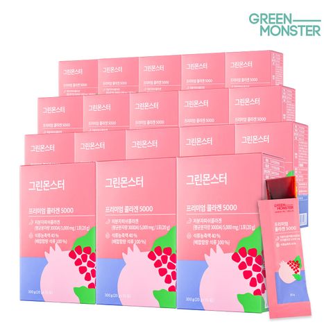 프리미엄 콜라겐5000 석류 젤리스틱 18박스 (9개월분)