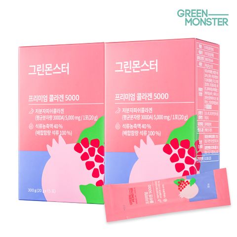 프리미엄 콜라겐5000 석류 젤리스틱 2박스 (1개월분)