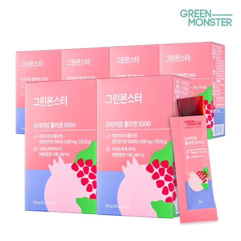 프리미엄 콜라겐5000 석류 젤리스틱 6박스 (3개월분)