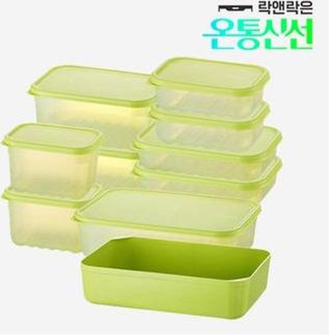 락앤락 스마트킵 프레쉬 11종 밀폐용기(330mlX2+640mlX3+760mlX2+1.5LX2+3.2L+채반)