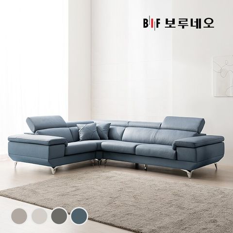 [삼성카드5%할인,10.0%적립]BIF보루네오 디에르 보이시 천연통가죽 3.5인 코너형 소파