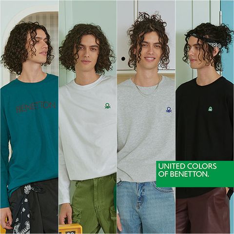 [베네통코리아 정품] BENETTON 24FW 로고 티셔츠 4종 남성