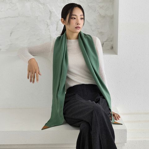 [런칭가 129000원] J BY 울실크캐시미어 숄