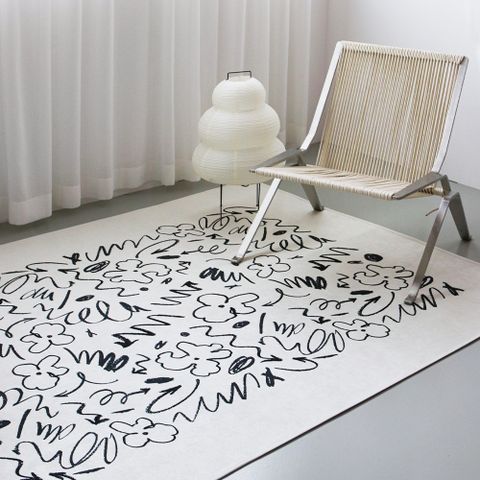 [앳센셜] 그래피티 카페트 (단모/장모) 특대형 (170*230)