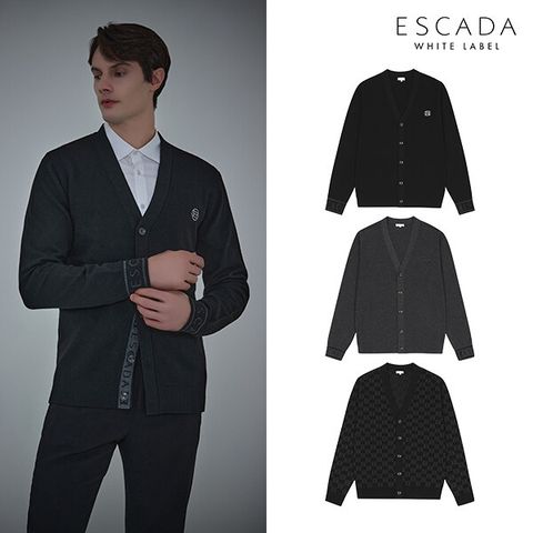 [삼성카드5%할인]에스까다(ESCADA) 남성 울 니트 재킷 