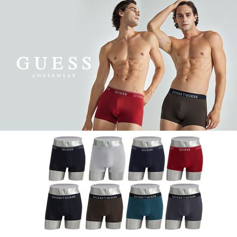 게스 GUESS 빅로고 아웃밴드 퓨징 남성 드로즈 8종