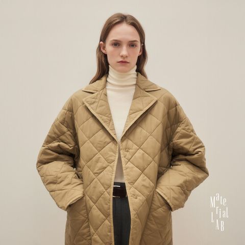 [런칭가 89000원] 머티리얼랩 에어라이트 패딩 롱코트