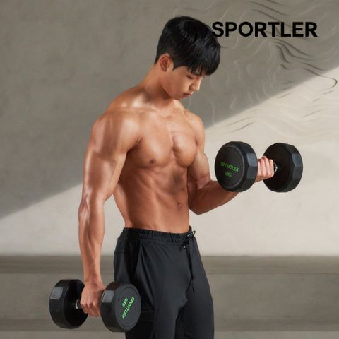 [비밀]스포틀러 PEV 12각 덤벨 아령 웨이트 근력 홈트 운동 기구