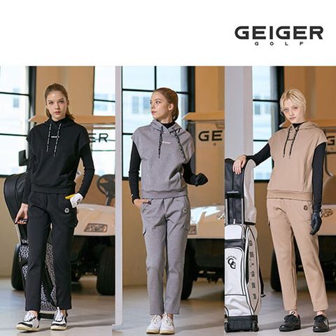 [최초가 179,000원] 가이거골프 슬리브리스 셋업 (후드+팬츠) 
