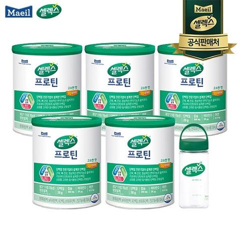 매일유업 프로틴 고소한맛 5캔 + 보틀 1개