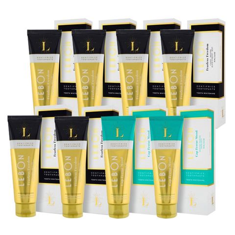 르봉 미백치약 75g 8개 (피어리스프리덤 6개+카프페라무드 2개)