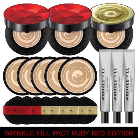 [삼성카드5%할인][VIP구성] 닥터3 링클필 커버팩트 세트 (본품10g*3개 + 리필10g *5개 + 링클크림 3개)