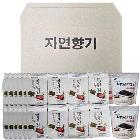 ★300초★ 하동녹차 명란김 6gx60봉, 권여사 명란자반 70gx2봉