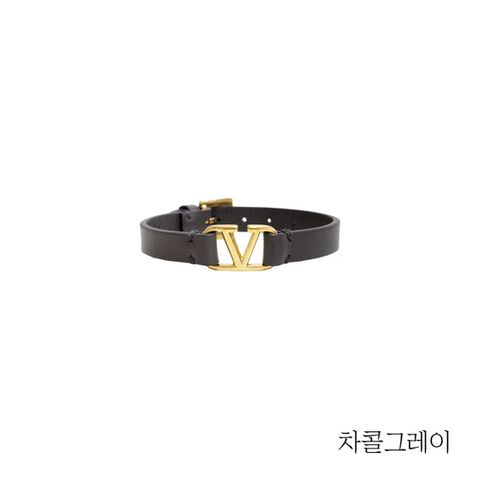발렌티노 V로고 레더 팔찌(J0C44)