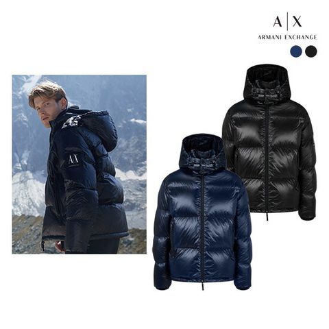 [공식수입정품] 남성 로고패치 다운자켓 (8NZB70 ZNYNZ)